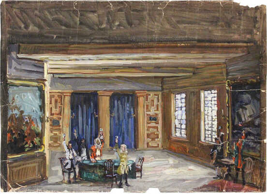 Прусаков Николай Петрович. Эскиз театральной декорации